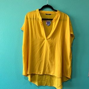 SHEIN mustard Blouse 2XL